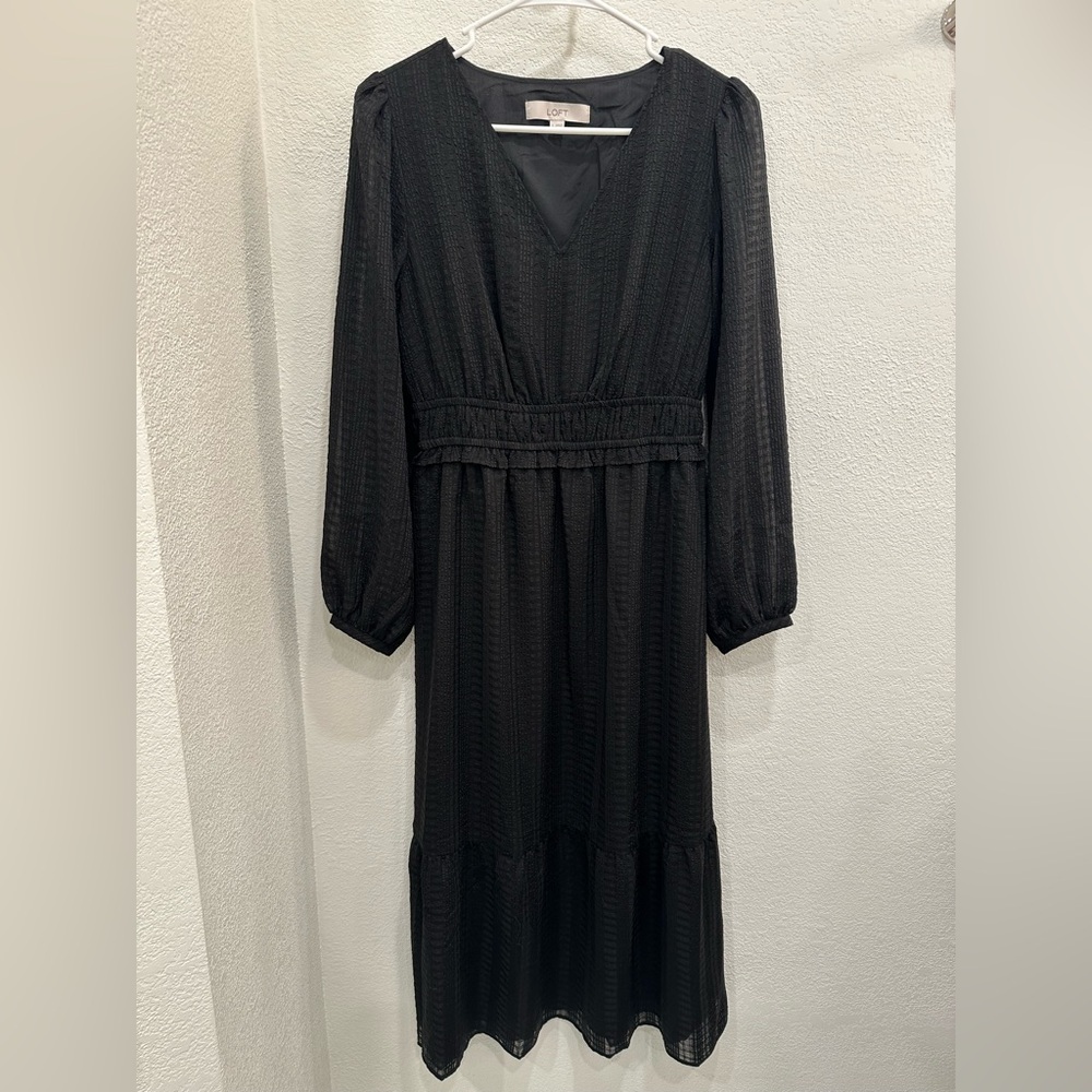 Ann Taylor LOFT Elegant Black Dress